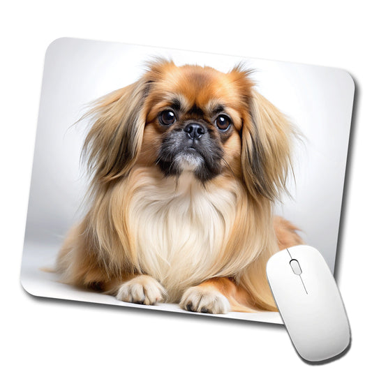 Pekingese Dog Photo Low Profile Mouse Pad Mat