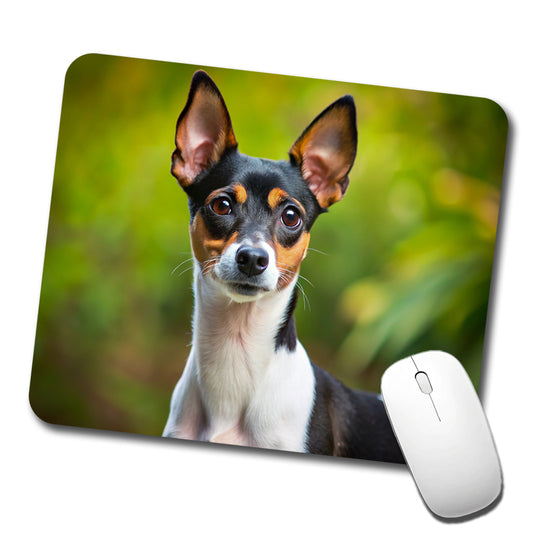 Rat Terrier Dog Photo Low Profile Mouse Pad Mat