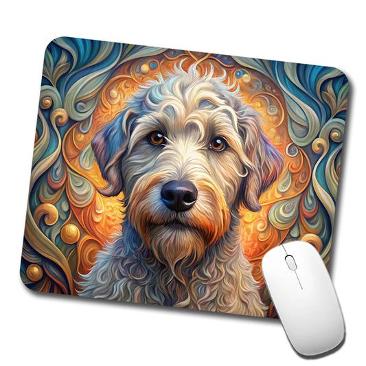 Schnoodle Dog Art Nouveau Low Profile Mouse Pad Mat