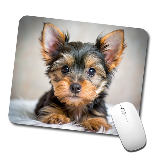 Silky Terrier Dog Puppy Photo Low Profile Mouse Pad Mat