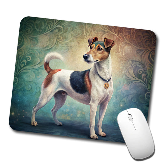 Smooth Fox Terrier Dog Art Nouveau Low Profile Mouse Pad Mat