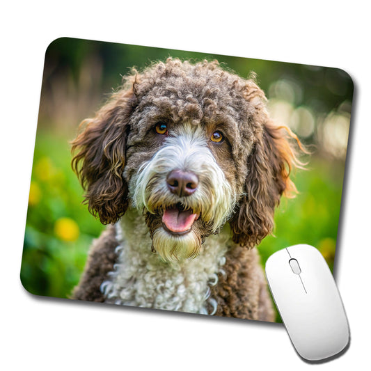 Spanish Water Dog Photo Low Profile Mouse Pad Mat