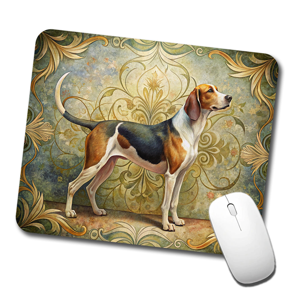 Treeing Walker Coonhound Dog Art Nouveau Low Profile Mouse Pad Mat