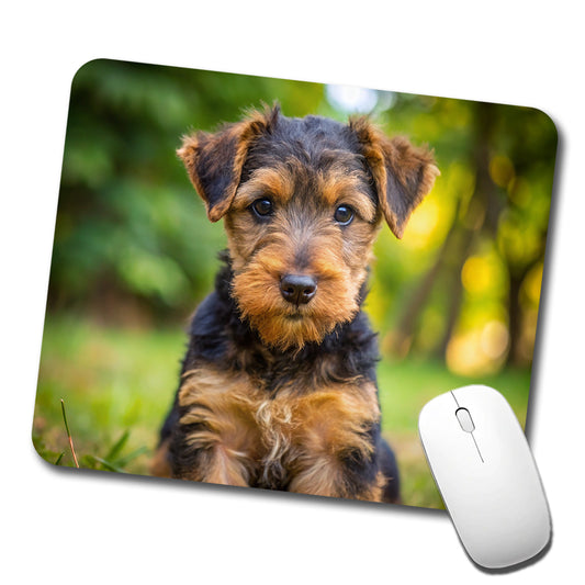 Welsh Terrier Dog Puppy Photo Low Profile Mouse Pad Mat