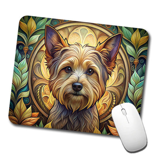 Yorkipoo Dog Art Nouveau Low Profile Mouse Pad Mat