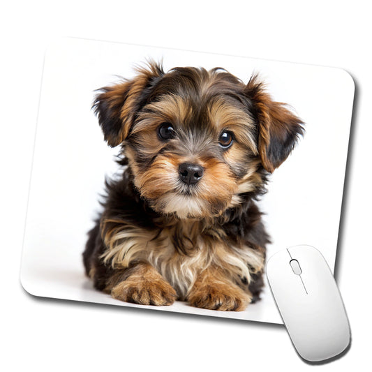 Yorkipoo Dog Puppy Photo Low Profile Mouse Pad Mat