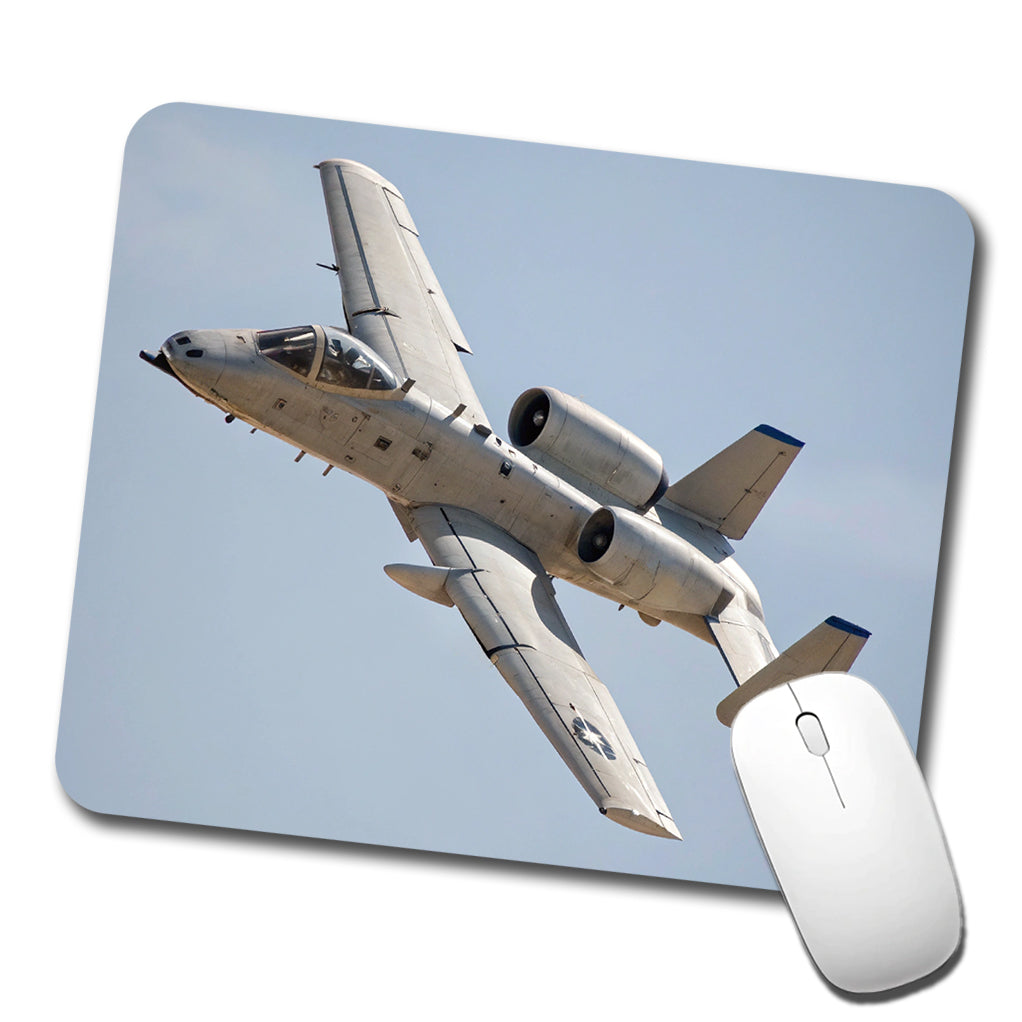 A-10 Thunderbolt II Warthog US Air Force Plane In Flight Low Profile Mouse Pad Mat