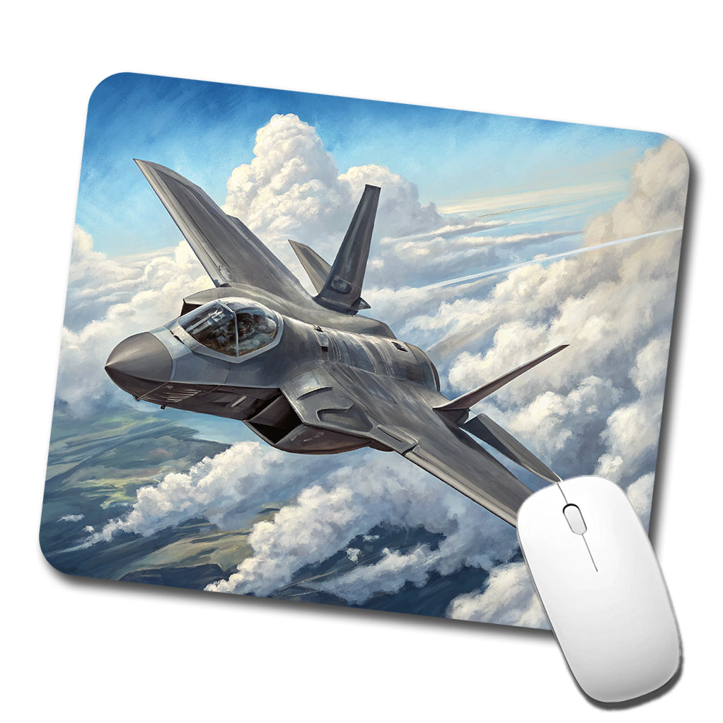 F-35 Lightning II Plane in Flight US Air Force Navy Marines Low Profile Mouse Pad Mat