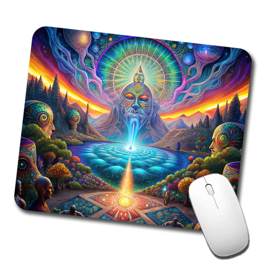 Psychedelic Mysticism Mystical Scene Low Profile Mouse Pad Mat