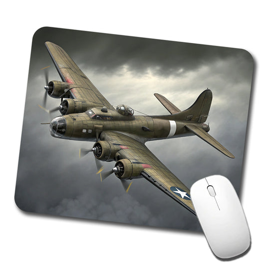 WWII B-17 Flying Fortress Heavy Bomber US Air Force Low Profile Mouse Pad Mat