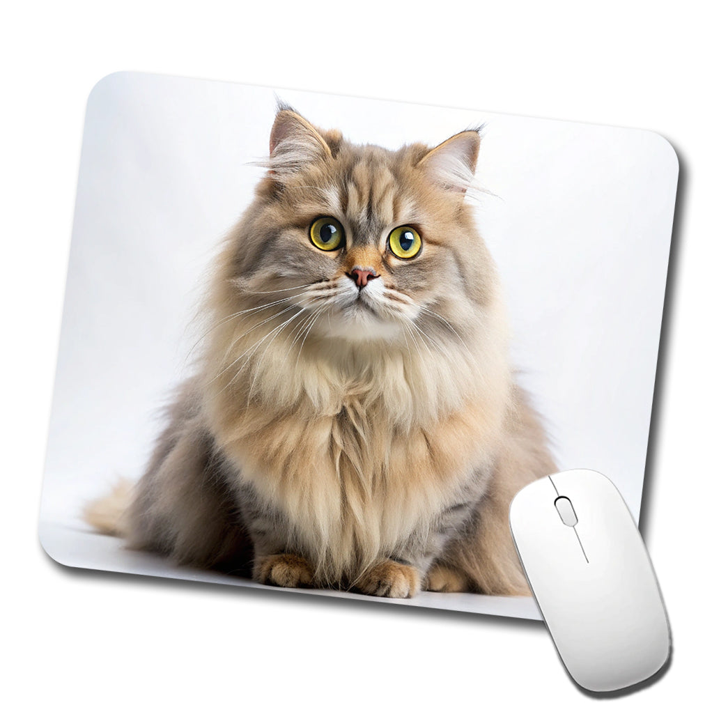 British Longhair Cat Photo Low Profile Mouse Pad Mat
