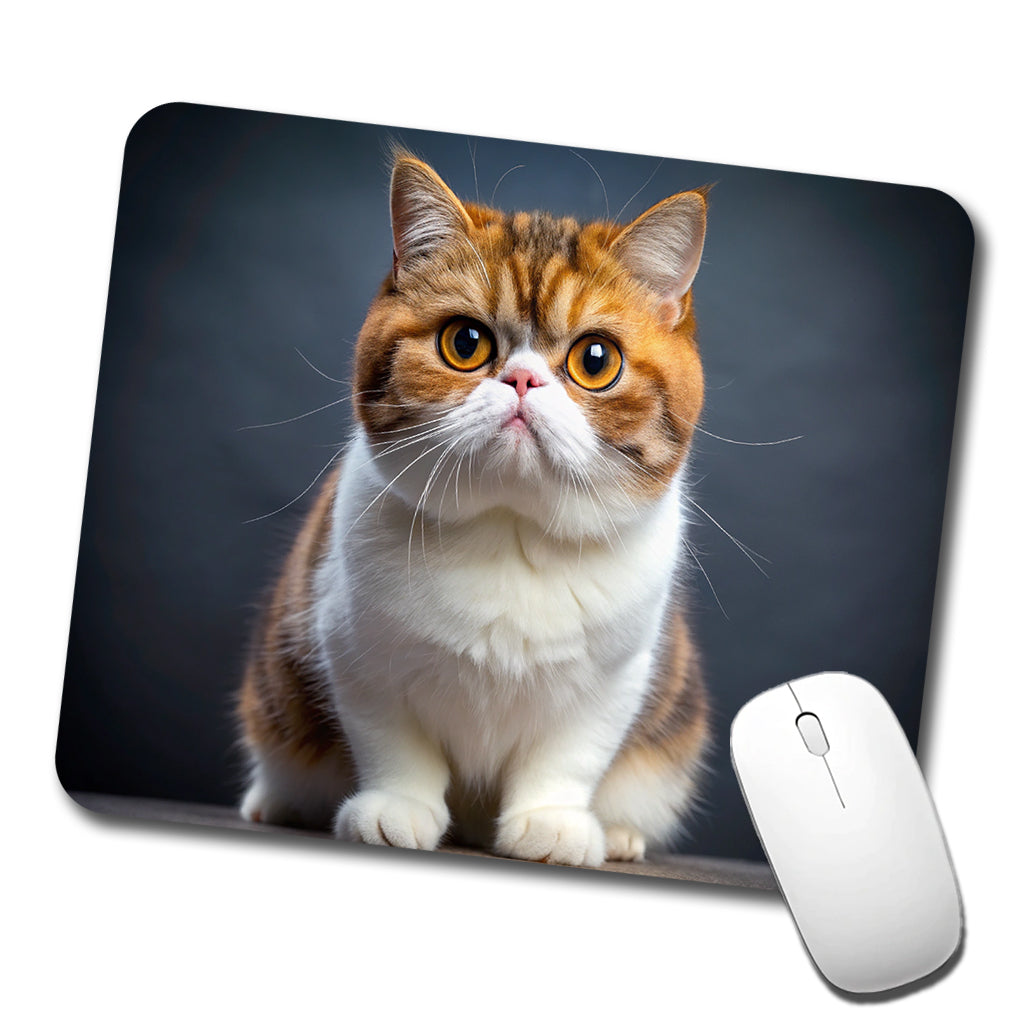 Exotic Shorthair Cat Photo Low Profile Mouse Pad Mat