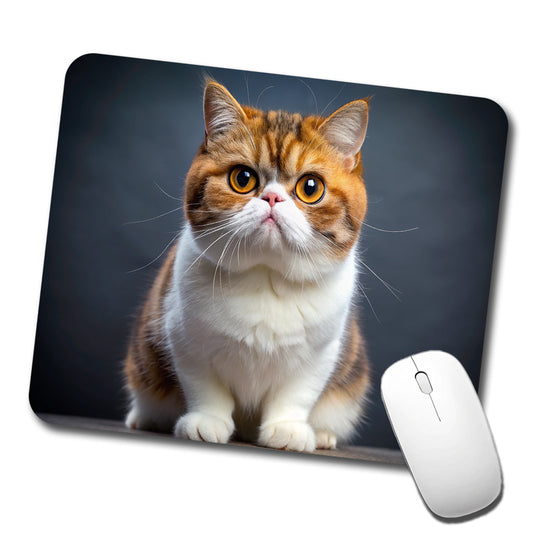 Exotic Shorthair Cat Photo Low Profile Mouse Pad Mat