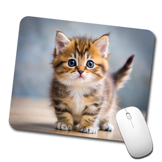 Munchkin Cat Kitten Photo Low Profile Mouse Pad Mat