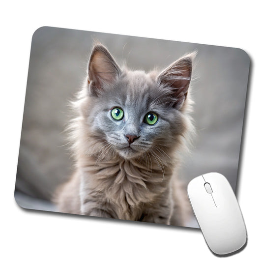 Nebelung Cat Kitten Photo Low Profile Mouse Pad Mat