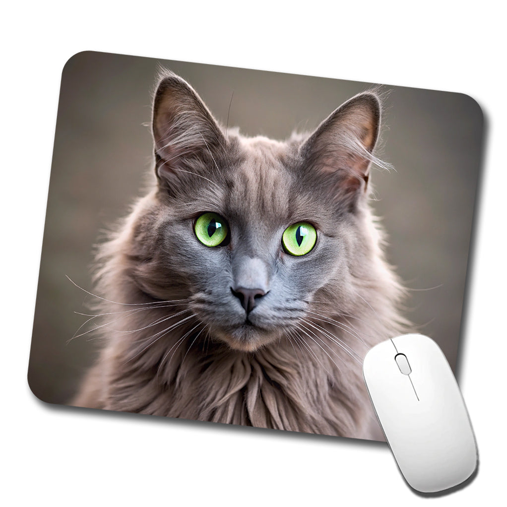 Nebelung Cat Photo Low Profile Mouse Pad Mat