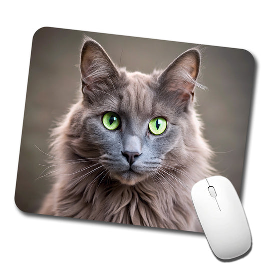 Nebelung Cat Photo Low Profile Mouse Pad Mat