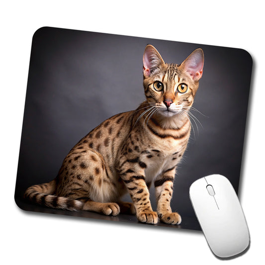 Ocicat Cat Photo Low Profile Mouse Pad Mat