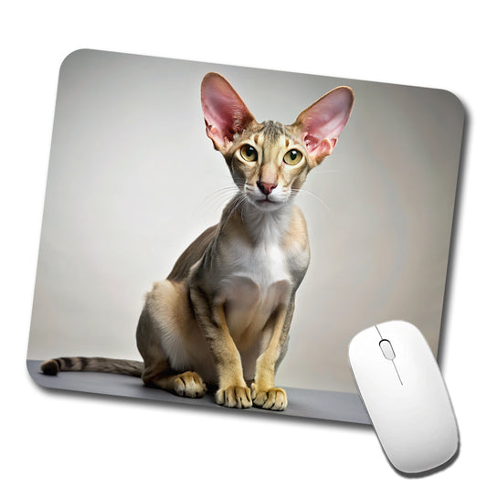 Oriental Shorthair Cat Photo Low Profile Mouse Pad Mat