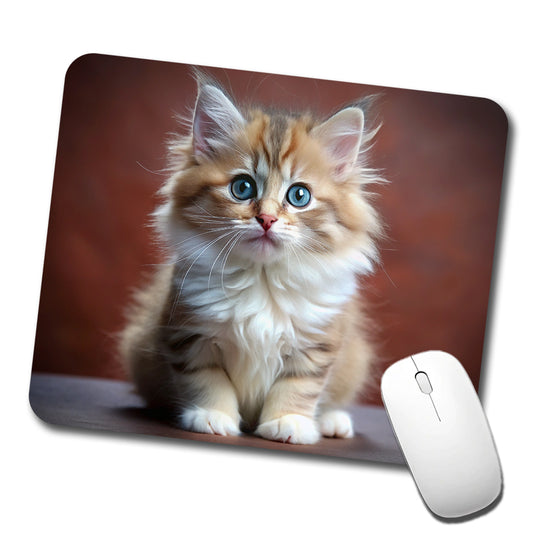 Ragamuffin Cat Kitten Photo Low Profile Mouse Pad Mat