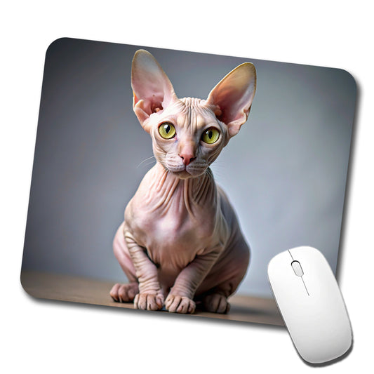 Sphynx Cat Photo Low Profile Mouse Pad Mat