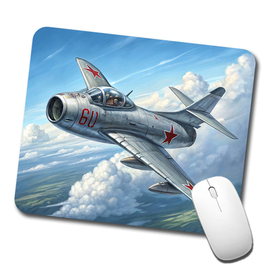 MiG-15 Russian Fighter Jet Plane Low Profile Mouse Pad Mat