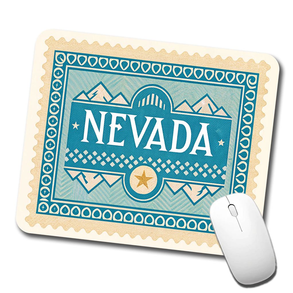 Nevada NV State Travel Vacation Stamp Low Profile Mouse Pad Mat