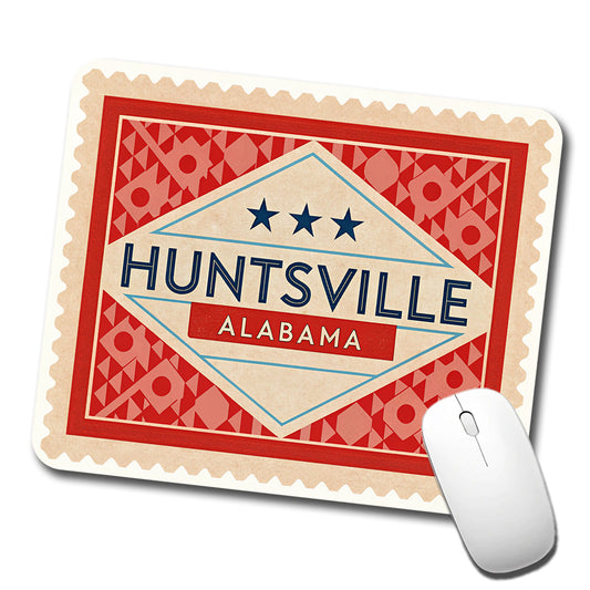 Huntsville AL Alabama Travel Vacation Stamp Low Profile Mouse Pad Mat