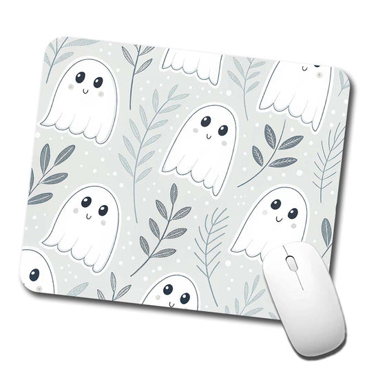 Adorable Ghosts Halloween Low Profile Mouse Pad Mat