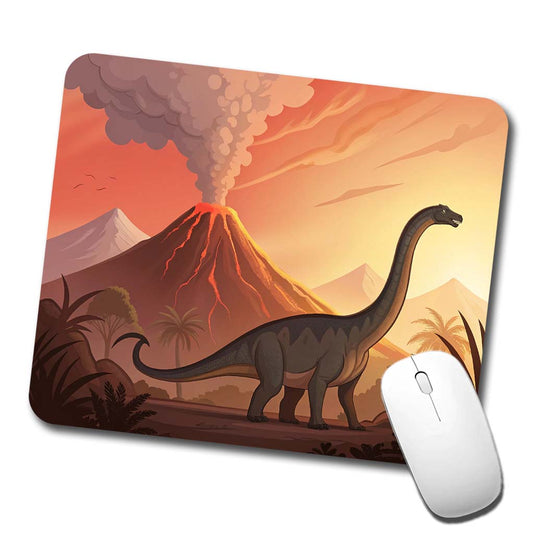 Apatosaurus Volcano Low Profile Mouse Pad Mat