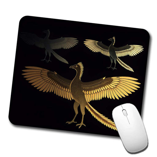 Archaeopteryx Sketch Dinosaurs Low Profile Mouse Pad Mat