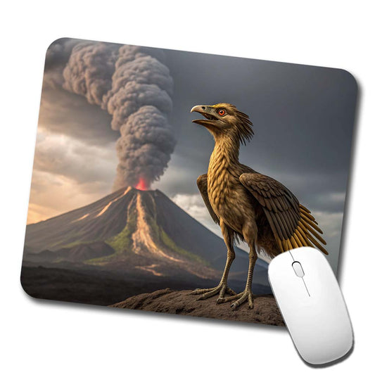 Archaeopteryx Volcano Dinosaur Low Profile Mouse Pad Mat