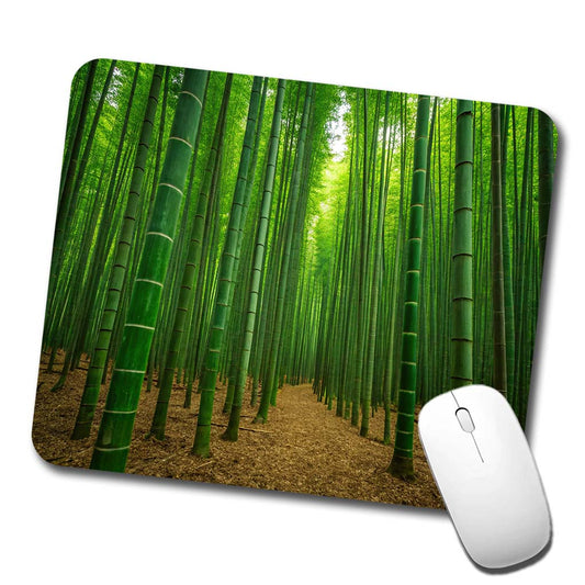 Bamboo Grove Forest Low Profile Mouse Pad Mat
