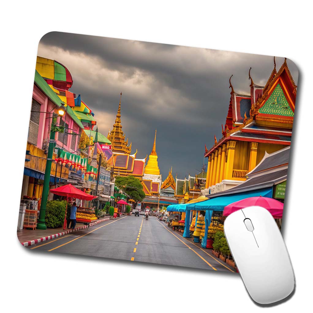 Bangkok Thailand Street Low Profile Mouse Pad Mat
