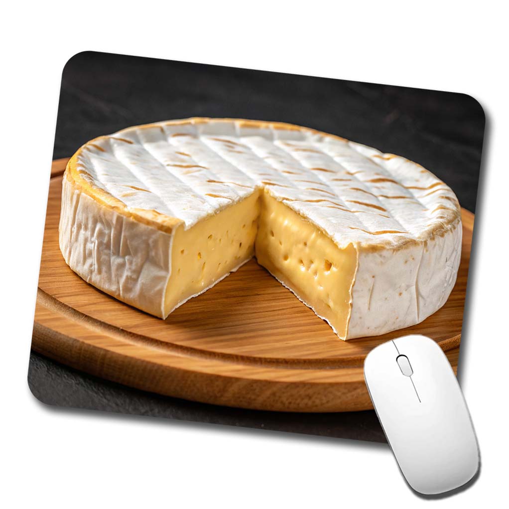 Brie Cheese Wheel Low Profile Mouse Pad Mat