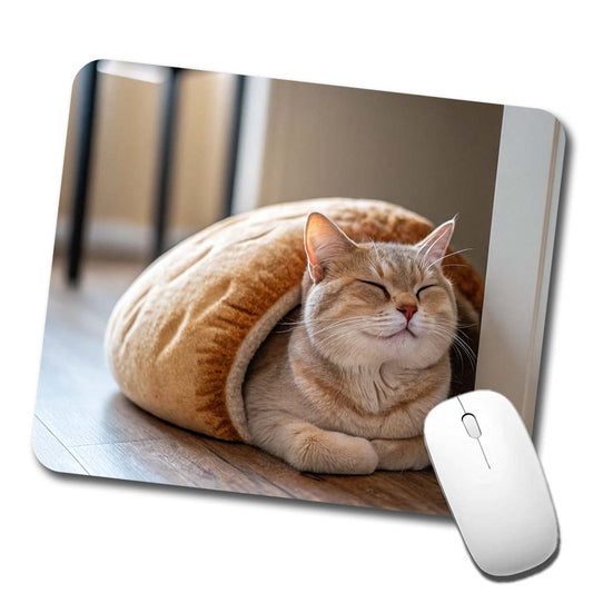 Cat Loaf Cute Low Profile Mouse Pad Mat