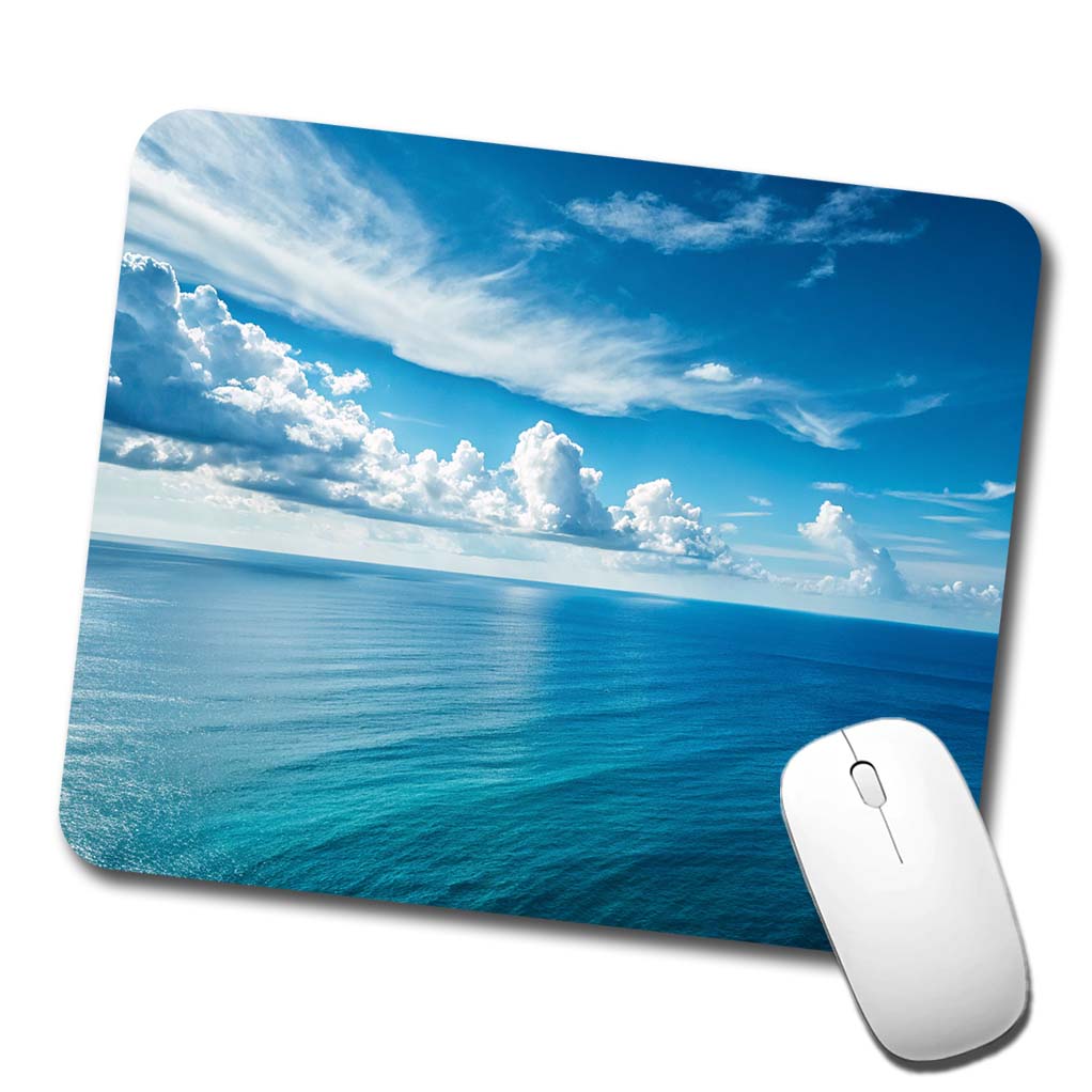 Clean View Just Sea Sky Ocean Low Profile Mouse Pad Mat