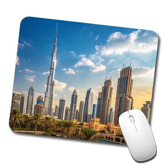 Dubai United Arab Emirates City Travel Low Profile Mouse Pad Mat