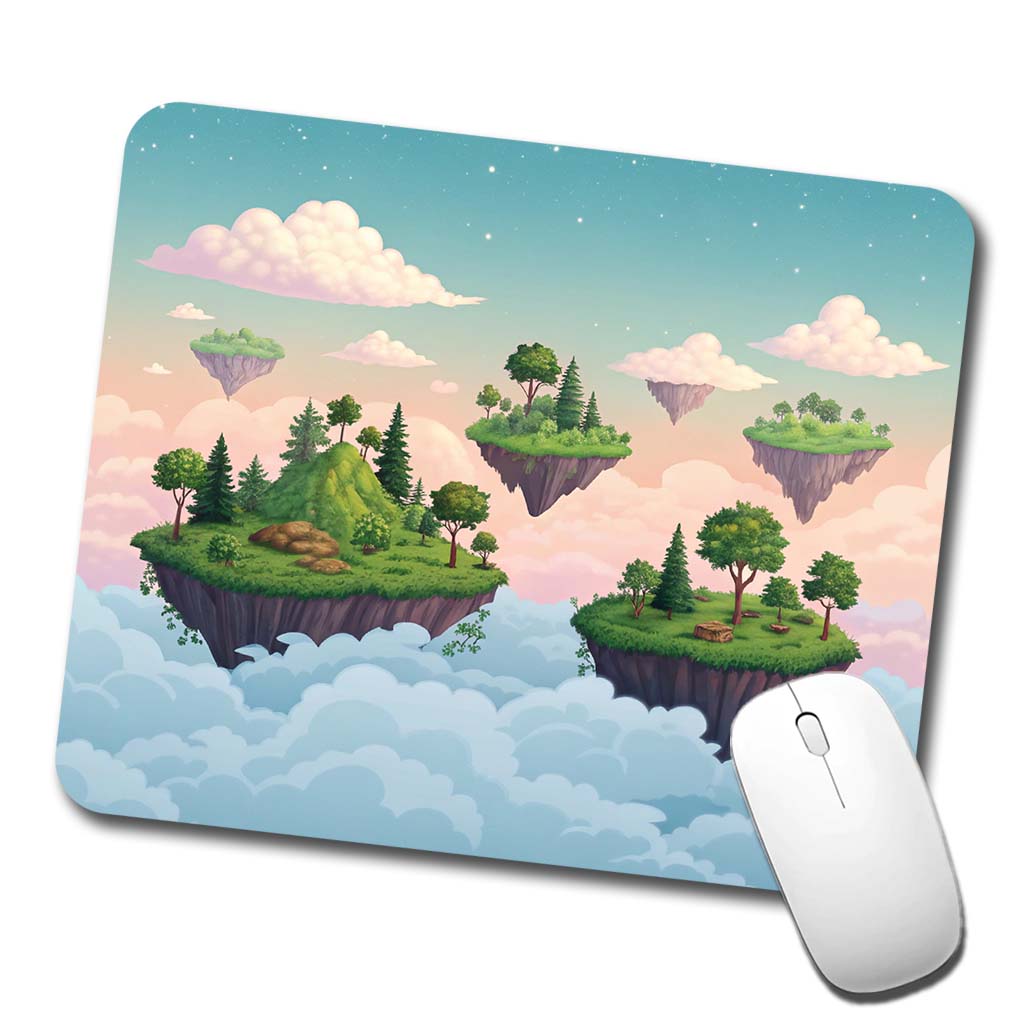 Floating Islands In The Sky Low Profile Mouse Pad Mat