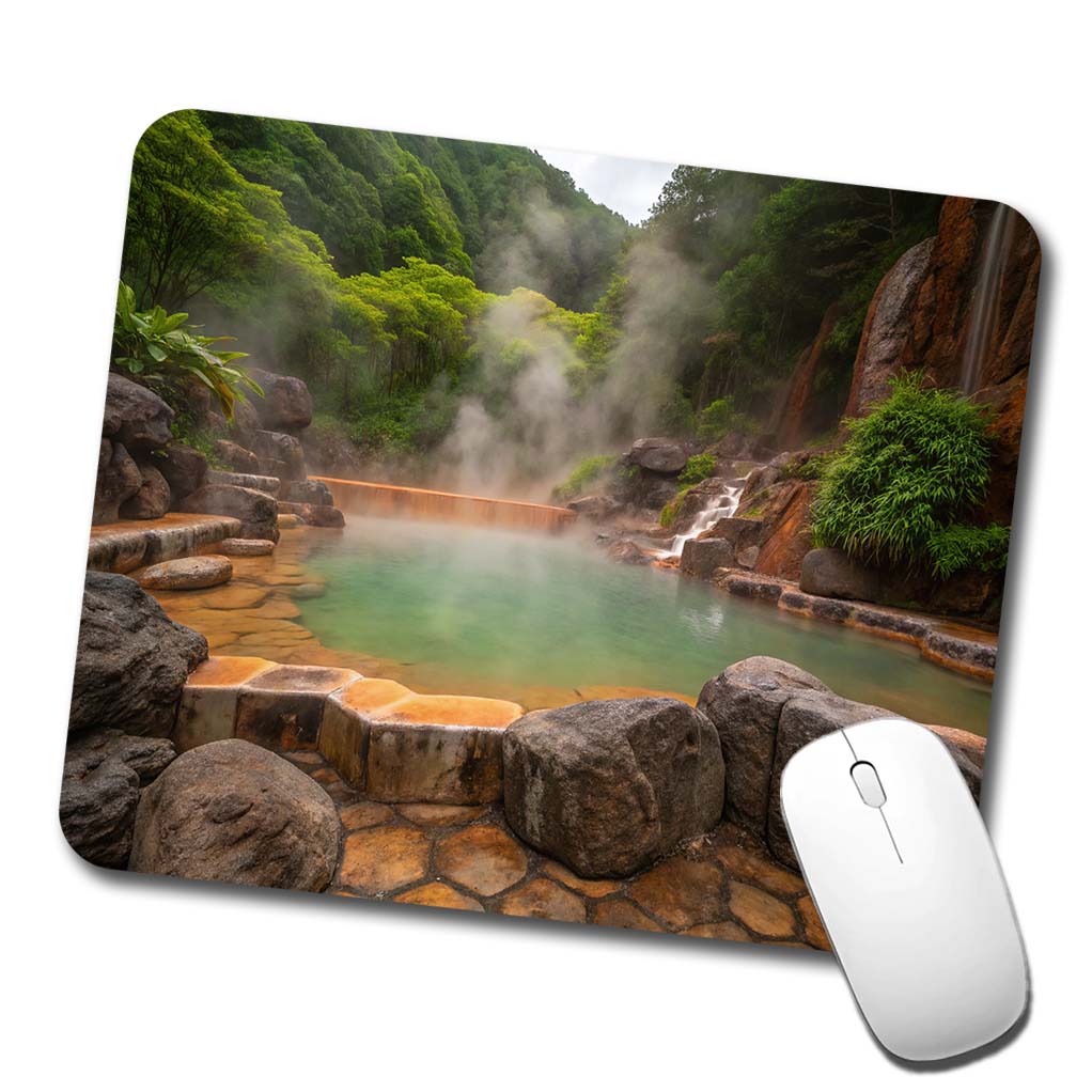 Geothermal Spa Misty Low Profile Mouse Pad Mat