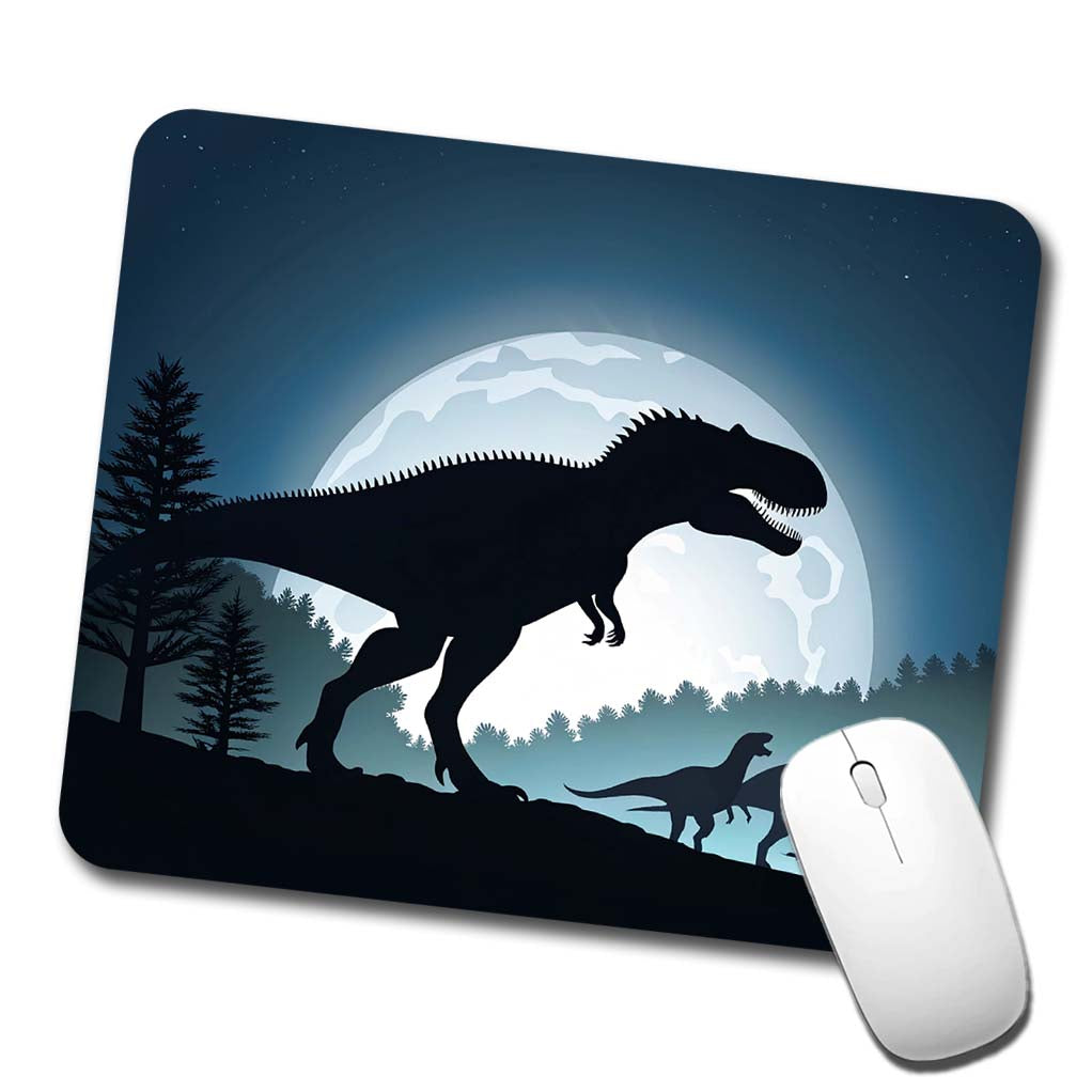 Giganotosaurus Silhouettes Dinosaurs Low Profile Mouse Pad Mat