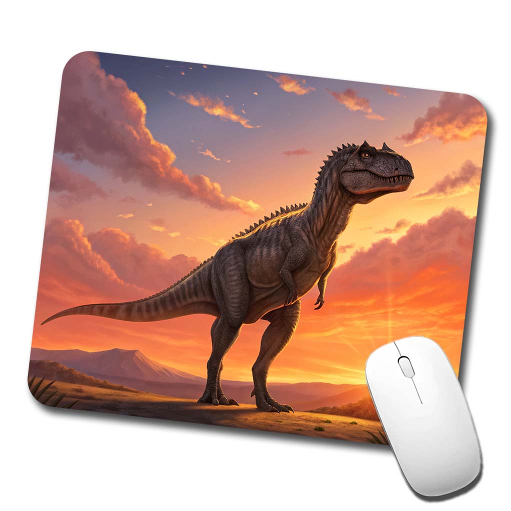 Giganotosaurus Sunset Dinosaur Low Profile Mouse Pad Mat