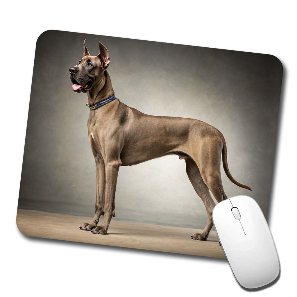 Great Dane Standing Photo Low Profile Mouse Pad Mat