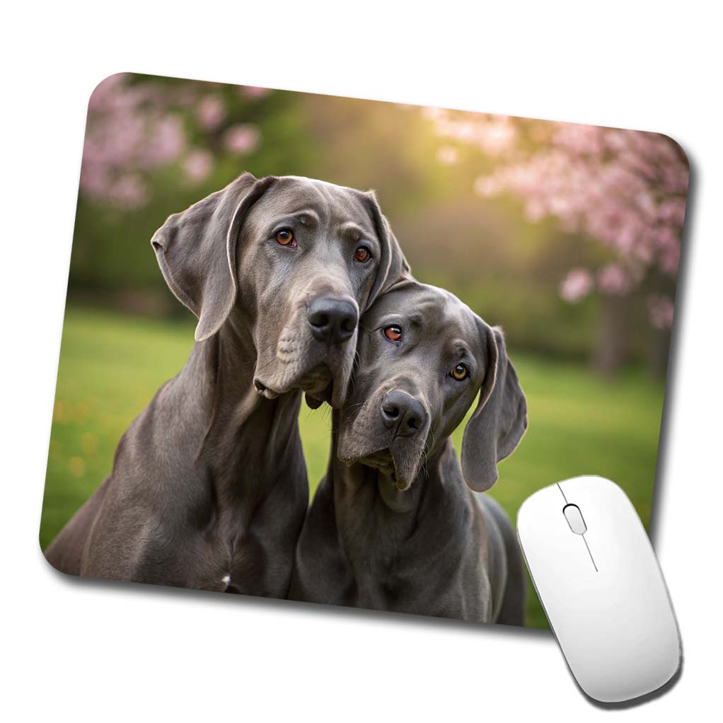 Great Danes In Love Friends Low Profile Mouse Pad Mat