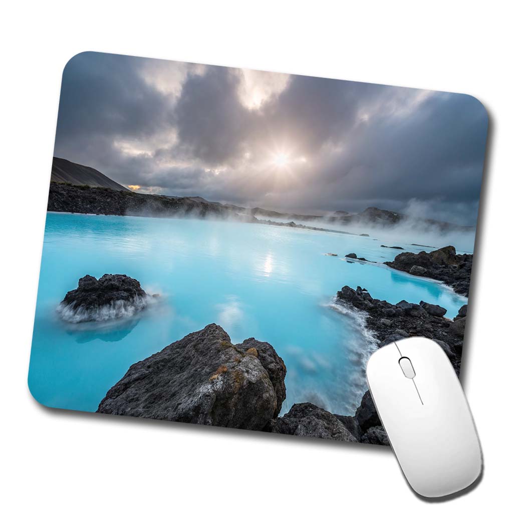 Iceland Blue Lagoon Beautiful Low Profile Mouse Pad Mat