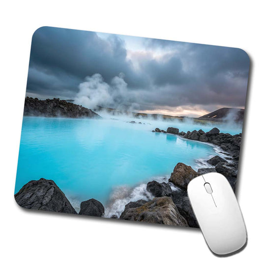 Iceland Blue Lagoon Stunning Low Profile Mouse Pad Mat