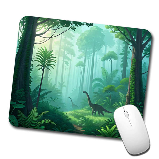 Jurassic Jungle Dinosaurs Low Profile Mouse Pad Mat