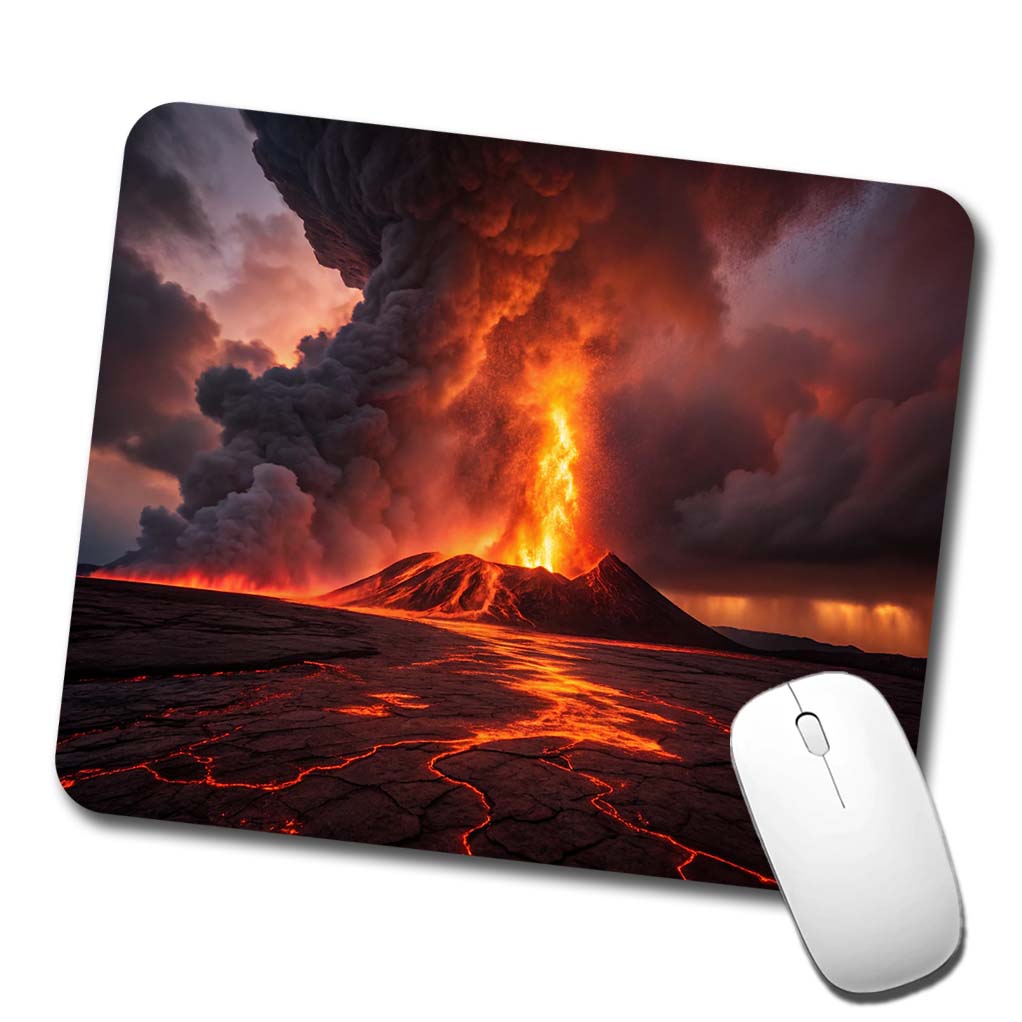 Kilauea Volcano Erupting Hawaii Low Profile Mouse Pad Mat