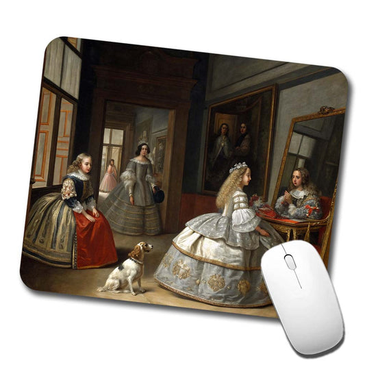 Las Meninas By Diego Velazquez Inspired By Low Profile Mouse Pad Mat