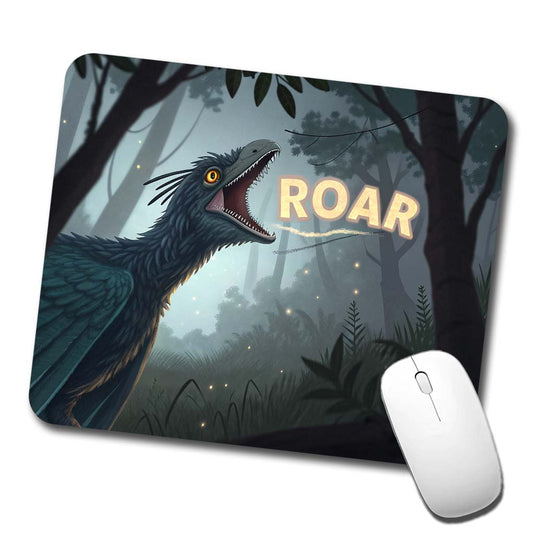 Microraptor Bold Roar Dinosaur Low Profile Mouse Pad Mat